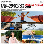 GO9 Fotocamera sportiva indossabile con magnete per pollice, tascabile GO9, 64GB Memory Card