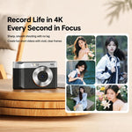Fotocamera digitale H22 4K HD 50MP con autofocus