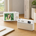 Fotocamera digitale M15 con cover scorrevole, risoluzione 4K e sensore CCD da 64 MP, sensore da 64 MP.