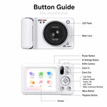 DC309AI IPS 4K Recorder Telecamera intelligente con intelligenza artificiale e controllo vocale per bambini, No Memory Card, 16G Memory Card, 32G Memory Card, 64G Memory Card