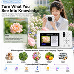DC309AI IPS 4K Recorder Telecamera intelligente con intelligenza artificiale e controllo vocale per bambini, No Memory Card, 16G Memory Card, 32G Memory Card, 64G Memory Card