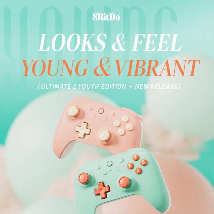 Controller di gioco cablato 8BitDo Orion 2 Youth Edition