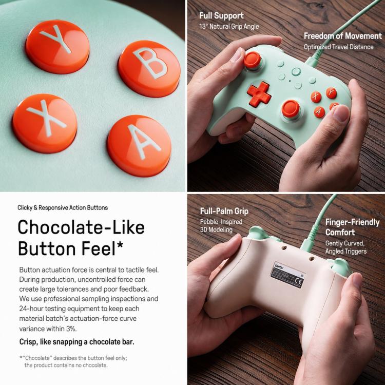 Controller di gioco cablato 8BitDo Orion 2 Youth Edition