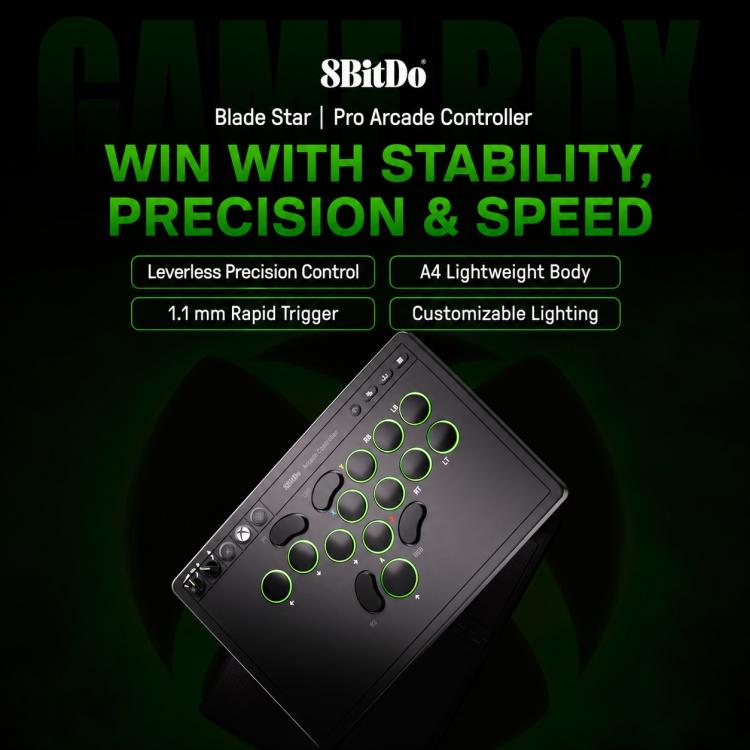 Controller arcade 8BitDo Tianren Star per Xbox Series / PC Windows, For Xbox