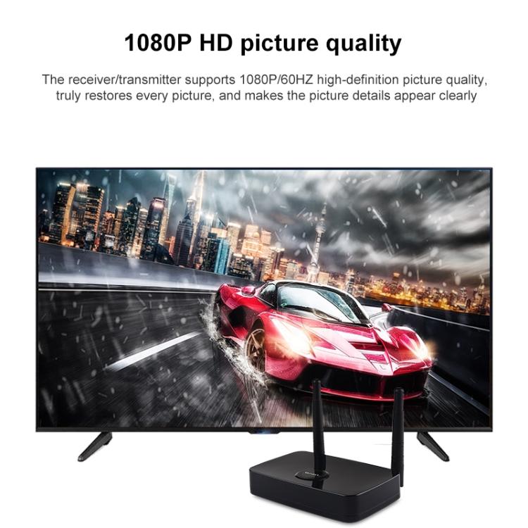 Set composto da 2 trasmettitori e ricevitori HDMI wireless Measy A20W, distanza di trasmissione: 50 m, HDMI Transmitter x 2
