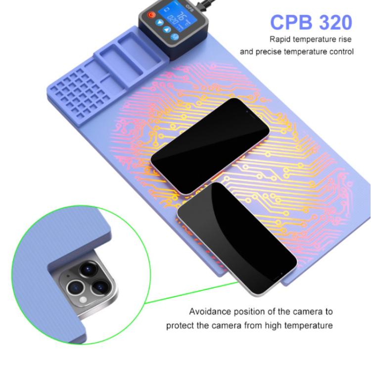 Piattaforma riscaldante per separatore schermo LCD MIJING CPB-320, EU Plug, US Plug
