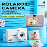 DC505 Fotocamera per bambini con schermo a colori da 2,8 pollici e risoluzione 4K, ideale per selfie scolastici., No Memory Card + 10 Photo Papers, 32G Memory Card + 10 Photo Papers, 64G Memory Card + 10 Photo Papers