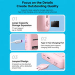 DC505 Fotocamera per bambini con schermo a colori da 2,8 pollici e risoluzione 4K, ideale per selfie scolastici., No Memory Card + 10 Photo Papers, 32G Memory Card + 10 Photo Papers, 64G Memory Card + 10 Photo Papers