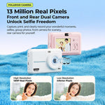 DC505 Fotocamera per bambini con schermo a colori da 2,8 pollici e risoluzione 4K, ideale per selfie scolastici., No Memory Card + 10 Photo Papers, 32G Memory Card + 10 Photo Papers, 64G Memory Card + 10 Photo Papers