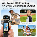 Videocamera tascabile con gimbal LK-032 da 1,97 pollici con risoluzione HD 1080P, ideale per vlog., LK-032
