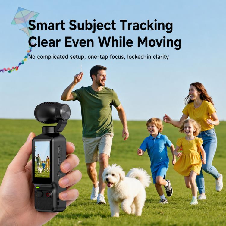 Videocamera tascabile con gimbal LK-032 da 1,97 pollici con risoluzione HD 1080P, ideale per vlog., LK-032
