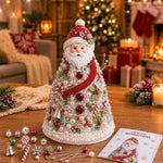 Kit fai-da-te per creare un alberello natalizio con perline, Santa Claus, Snowman, Poinsettia, Candy, Red Sparrow, Angel, Blue Night, Christmas Tree A-Rainbow, Christmas Tree B-Springtime, Christmas Tree C-Blue Purple, Christmas Tree D-Winter Snow     ...