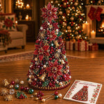 Kit fai-da-te per creare un alberello natalizio con perline, Santa Claus, Snowman, Poinsettia, Candy, Red Sparrow, Angel, Blue Night, Christmas Tree A-Rainbow, Christmas Tree B-Springtime, Christmas Tree C-Blue Purple, Christmas Tree D-Winter Snow     ...