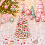 Kit fai-da-te per creare un alberello natalizio con perline, Santa Claus, Snowman, Poinsettia, Candy, Red Sparrow, Angel, Blue Night, Christmas Tree A-Rainbow, Christmas Tree B-Springtime, Christmas Tree C-Blue Purple, Christmas Tree D-Winter Snow     ...