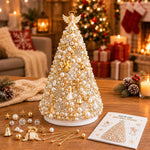 Kit fai-da-te per creare un alberello natalizio con perline, Santa Claus, Snowman, Poinsettia, Candy, Red Sparrow, Angel, Blue Night, Christmas Tree A-Rainbow, Christmas Tree B-Springtime, Christmas Tree C-Blue Purple, Christmas Tree D-Winter Snow     ...