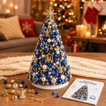 Kit fai-da-te per creare un alberello natalizio con perline, Santa Claus, Snowman, Poinsettia, Candy, Red Sparrow, Angel, Blue Night, Christmas Tree A-Rainbow, Christmas Tree B-Springtime, Christmas Tree C-Blue Purple, Christmas Tree D-Winter Snow     ...