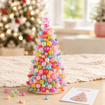 Kit fai-da-te per creare un alberello natalizio con perline, Santa Claus, Snowman, Poinsettia, Candy, Red Sparrow, Angel, Blue Night, Christmas Tree A-Rainbow, Christmas Tree B-Springtime, Christmas Tree C-Blue Purple, Christmas Tree D-Winter Snow     ...