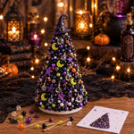 Kit fai-da-te per creare un alberello natalizio con perline, Santa Claus, Snowman, Poinsettia, Candy, Red Sparrow, Angel, Blue Night, Christmas Tree A-Rainbow, Christmas Tree B-Springtime, Christmas Tree C-Blue Purple, Christmas Tree D-Winter Snow     ...