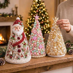 Kit fai-da-te per creare un alberello natalizio con perline, Santa Claus, Snowman, Poinsettia, Candy, Red Sparrow, Angel, Blue Night, Christmas Tree A-Rainbow, Christmas Tree B-Springtime, Christmas Tree C-Blue Purple, Christmas Tree D-Winter Snow     ...