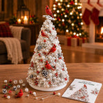 Kit fai-da-te per creare un alberello natalizio con perline, Santa Claus, Snowman, Poinsettia, Candy, Red Sparrow, Angel, Blue Night, Christmas Tree A-Rainbow, Christmas Tree B-Springtime, Christmas Tree C-Blue Purple, Christmas Tree D-Winter Snow     ...