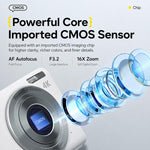 Fotocamera digitale 4K con pixel interpolati da 64 MP, autofocus AF e messa a fuoco automatica., White, White + 16G TF, White + 32G TF, Pink, Pink + 16G TF, Pink + 32G TF, Black + 16G TF