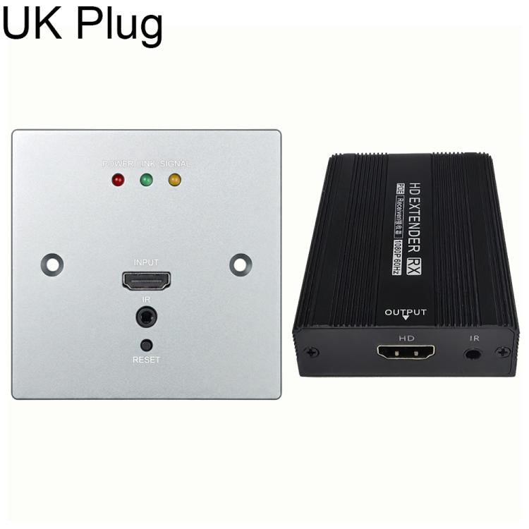 Set di convertitore trasmettitore e ricevitore per cavo di rete HD con presa a muro WP1815HD, EU Plug, US Plug, UK Plug, AU Plug