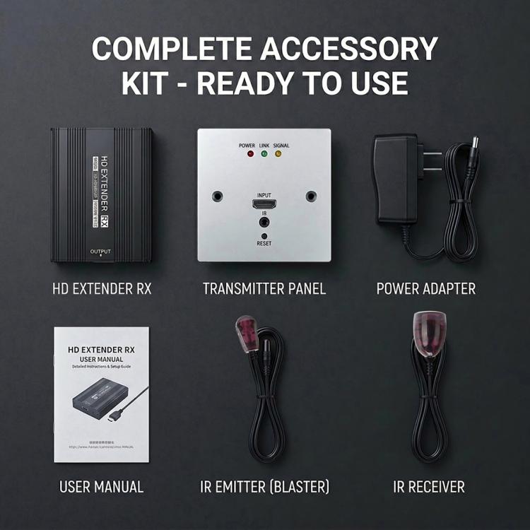 Set di convertitore trasmettitore e ricevitore per cavo di rete HD con presa a muro WP1815HD, EU Plug, US Plug, UK Plug, AU Plug