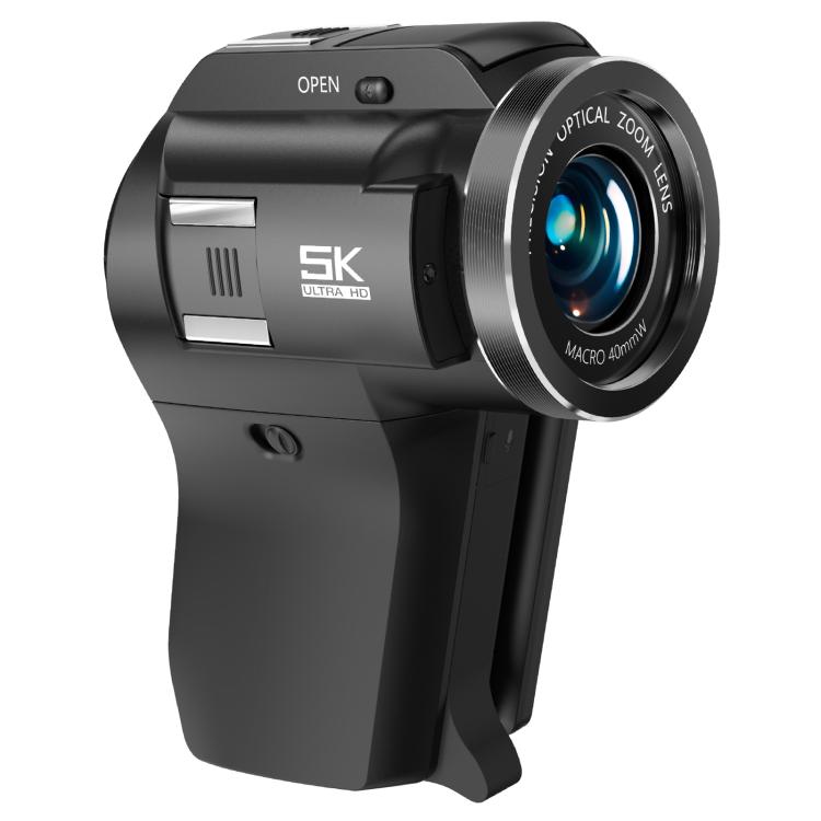 Videocamera Vlog portatile V02 con zoom ottico 8x, schermo ribaltabile e risoluzione 8K HD