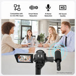 Videocamera Vlog portatile V02 con zoom ottico 8x, schermo ribaltabile e risoluzione 8K HD