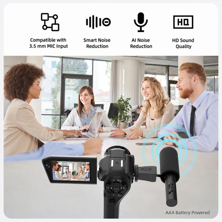 Videocamera Vlog portatile V02 con zoom ottico 8x, schermo ribaltabile e risoluzione 8K HD