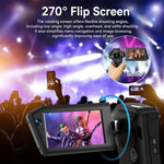 Videocamera Vlog portatile V02 con zoom ottico 8x, schermo ribaltabile e risoluzione 8K HD