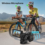 Videocamera Vlog portatile V02 con zoom ottico 8x, schermo ribaltabile e risoluzione 8K HD