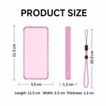MP3 Player Clear TPU Shockproof Protective Case with Lanyard, For AGPTEK M3