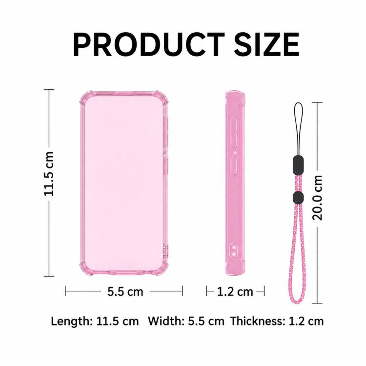MP3 Player Clear TPU Shockproof Protective Case with Lanyard, For AGPTEK M3