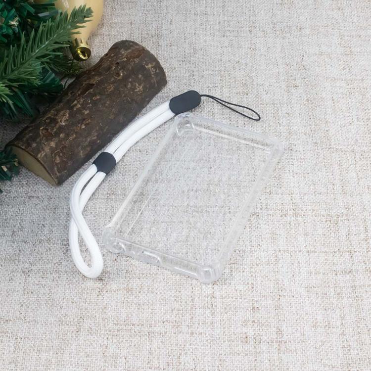 Custodia protettiva antiurto in TPU trasparente per lettore MP3 con cordino, For Innioasis Y1