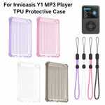 Custodia protettiva antiurto in TPU trasparente per lettore MP3 con cordino, For Innioasis Y1