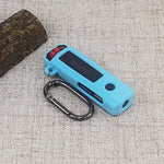 Custodia protettiva in silicone a tinta unita per lettore MP3 con moschettone, For FiiO SnowSky ECHO NANO