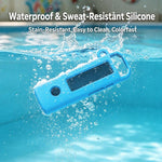 Custodia protettiva in silicone a tinta unita per lettore MP3 con moschettone, For FiiO SnowSky ECHO NANO