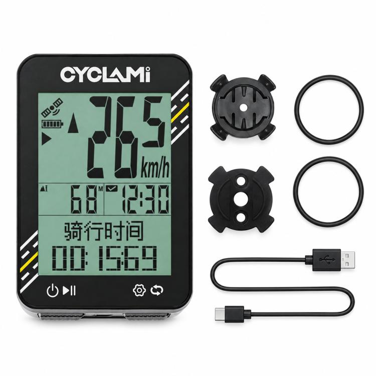 Ciclocomputer GPS CYCLAMi BKV310 – Tachimetro per bici da strada e MTB, Only Odometer, With S2 Bracket, With S8 Bracket, With One-Piece Handlebar Bracket