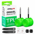CYCLAMi 2 pezzi/confezione - Camera d'aria ultraleggera in TPU per bici gravel, 46g-FV45mm, 46g-FV65mm