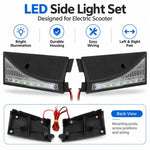 AIMITE One Pair Electric Scooter Left and Right LED Turn Signal Light Replacement Parts, Left and Right LED Turn Signal Light