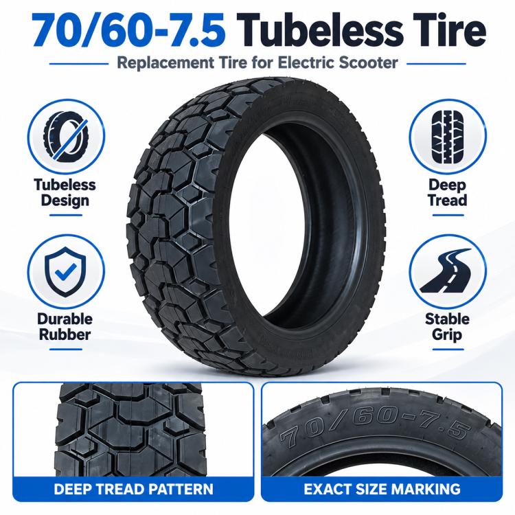 For Ninebot ZT3 / ZT3 Pro AIMITE Electric Scooter Tubeless Tire, Size: 11 inch x 70/60-7.5 inch, With Self-Sealing, Standard Version