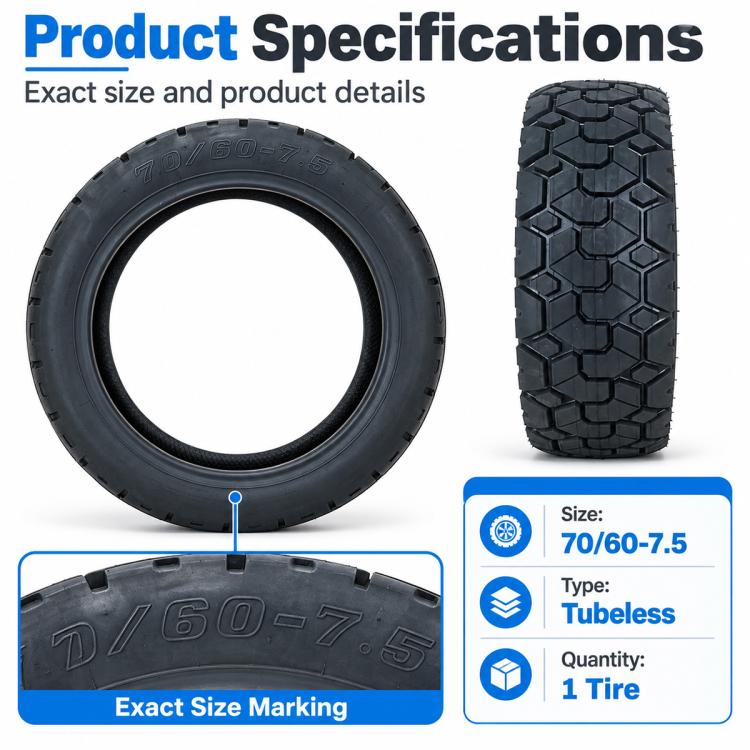 For Ninebot ZT3 / ZT3 Pro AIMITE Electric Scooter Tubeless Tire, Size: 11 inch x 70/60-7.5 inch, With Self-Sealing, Standard Version