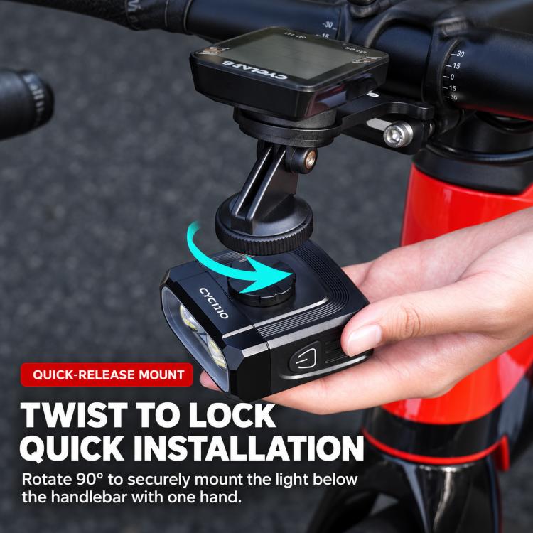 CYCLAMi CYC1100 High Brightness Cutoff Line Hanging Road Bike Front Light, CYC1100