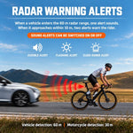 CYCLAMi RT02 Smart Bike Tail Light Brake Radar Sensing Warning Light, RT02