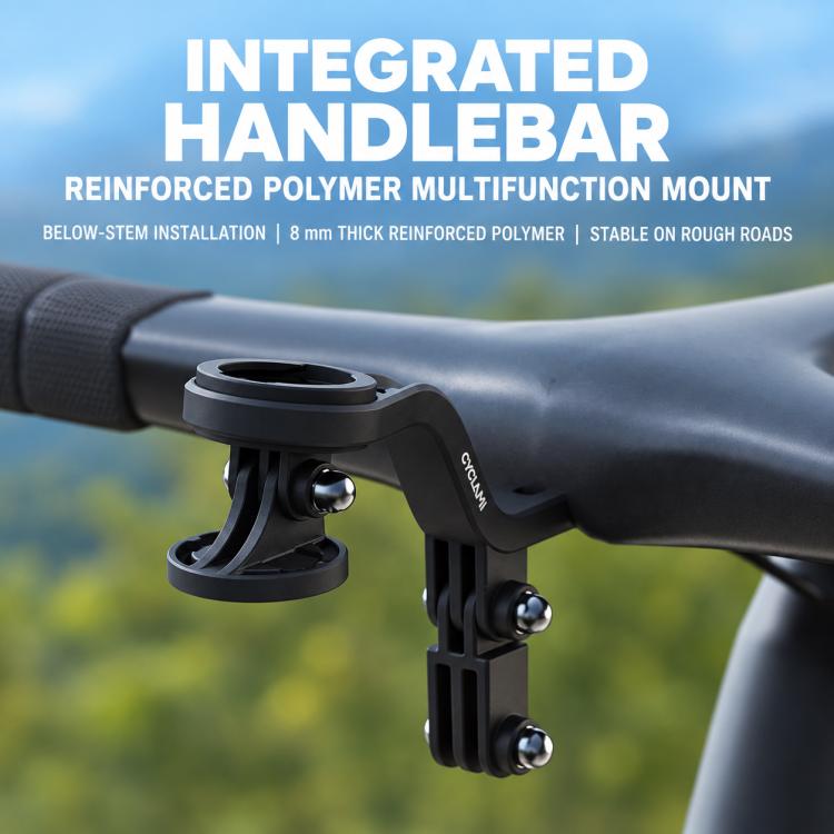 CYCLAMi S29 Road Bike Computer Mount Fits Integrated Extension Handlebar, S29
