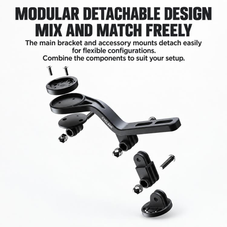 CYCLAMi S29 Road Bike Computer Mount Fits Integrated Extension Handlebar, S29