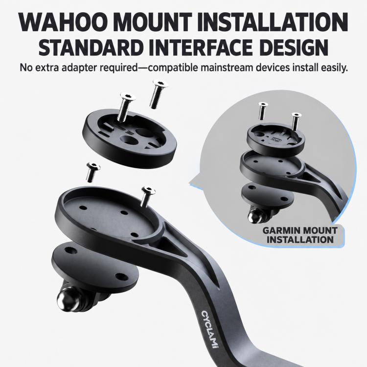 CYCLAMi S29 Road Bike Computer Mount Fits Integrated Extension Handlebar, S29