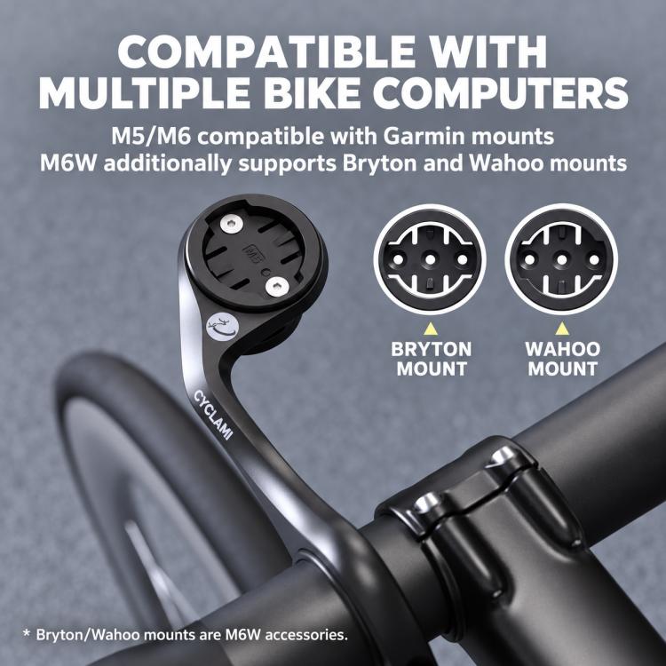 CYCLAMi Multi-Functional Bike Computer Extension Mount, M5, M6, M6W