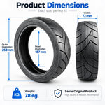 AIMITE Electric Scooter Vacuum Tire, Size: 11 inch x 70/60-7.5 inch, For Ninebot G3 / ZT3 / ZT3 Pro